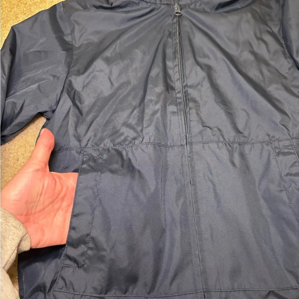 Cat & Jack Navy Hooded Jacket Full Zip Size S (6/7)